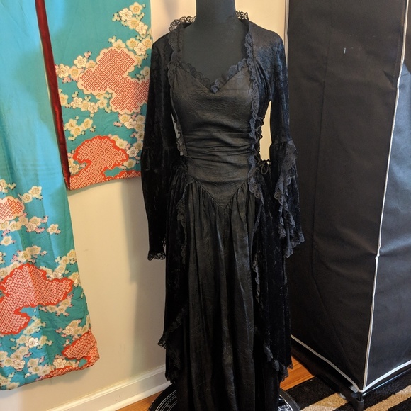 Eternal NYC Dresses & Skirts - Gorgeous Black Velvet Victorian Inspired Gown